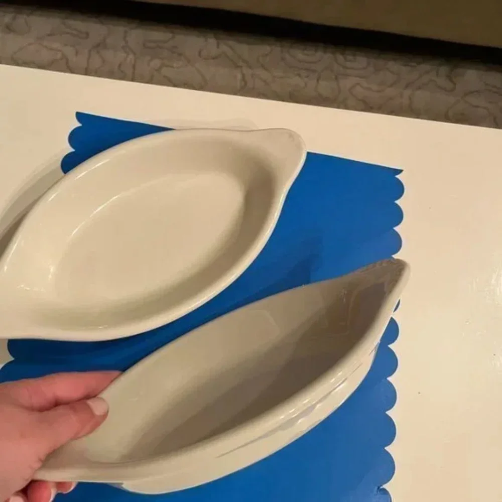 Baking Dishes - TWO Diner Inspired Baking / Serving Dishes‎ (New) (Home /Kitch)